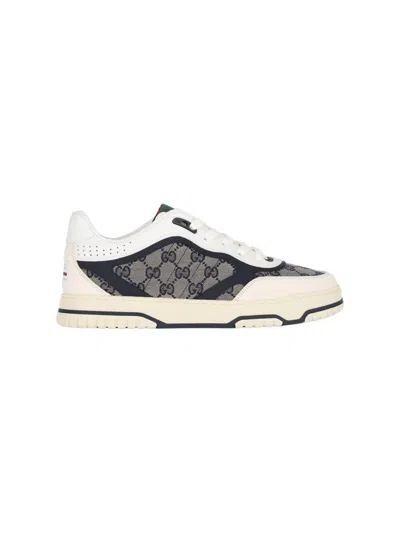 Gucci Men "re-web" Sneakers In White