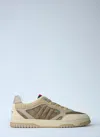 Gucci Gg Cross Web Sneakers In Suede In Neutral