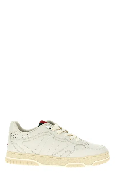 Gucci Men 're-web' Sneakers In White