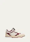 Gucci Re-web Sneakers In White/dark Red
