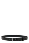 Gucci Men Rectangular Buckle Reversible Belt In Black