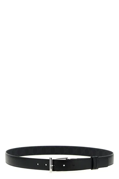 Gucci Rectangular Buckle Reversible Belt In Black