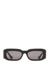 Gucci Black Rectangle-frame Sunglasses In Black