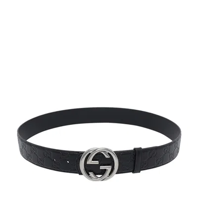 Gucci Men Reversible Interlocking Gg Buckle Belt In Brown