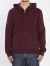 Gucci Men Reversible Sweatshirt In Gg Wool In Burgundy