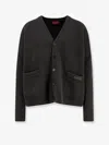Gucci V-neck Long Sleeve Cardigan Front Pockets In Multi