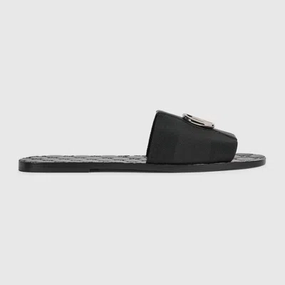 Gucci Men's Riviera Slide Sandal In Black