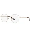 Gucci Men's Round Eyeglasses, Gc001525 In Silver-tone