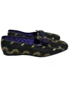 Gucci Slip-on Jacquard Dress Loafers In Black Sati