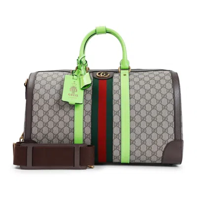 Gucci Savoy Duffle Bag In Grey