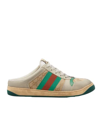 Gucci Men's Screener Mule In Brown