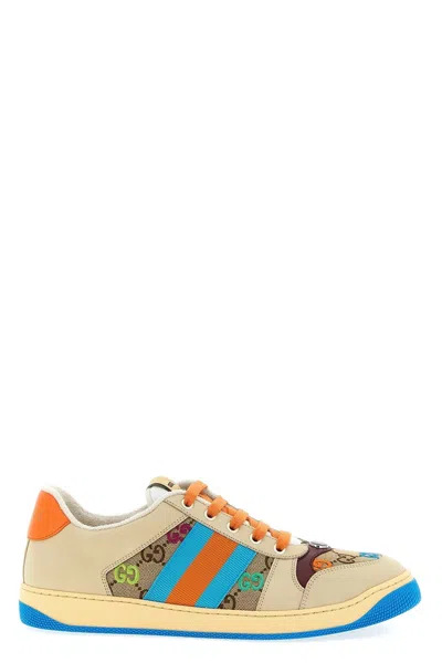 Gucci Men 'screener' Sneakers In Multi