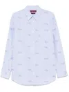 Gucci Men Script Shirt In Multi
