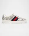 Gucci Ace Lurex Low-top Sneakers In Miscblack
