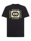 Gucci Men Short Sleeve Cotton Jersey T-shirt In Brown