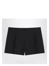 Gucci Shorts Dark Grey In Wool Twill Men In Grey