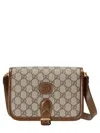 Gucci Men Shoulder Bag With Gg In Cream