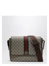Gucci Beige Ophidia Messenger Bag In Brown