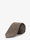 Gucci Men Silk Tie In Gray