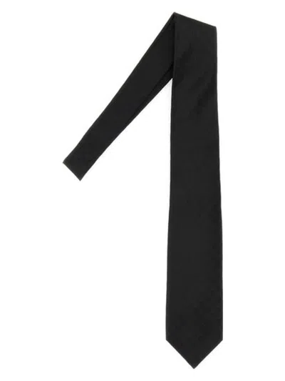 Gucci 8cm Gg Silk Jacquard Tie In Black