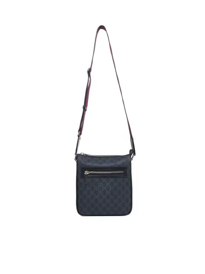 Gucci Men Small Gg Black Shoulder Bag