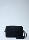 Gucci Men Small Gg Canvas Pouch In Black
