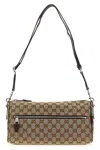 Gucci Small Gg Cylindrical Shoulder Strap Crossbody Bags Beige In Brown