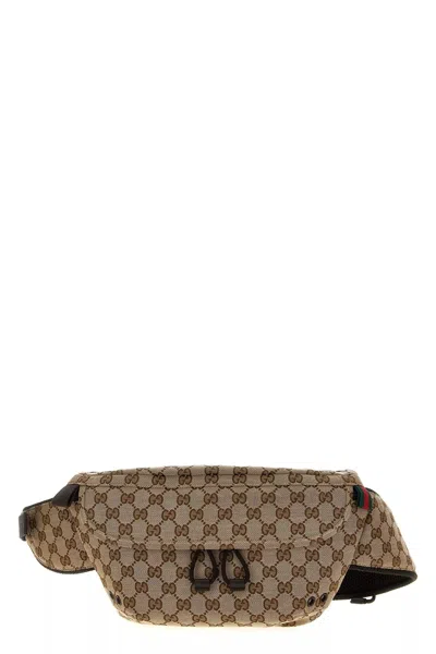 Gucci Men Small 'gg' Fanny Pack In Cream