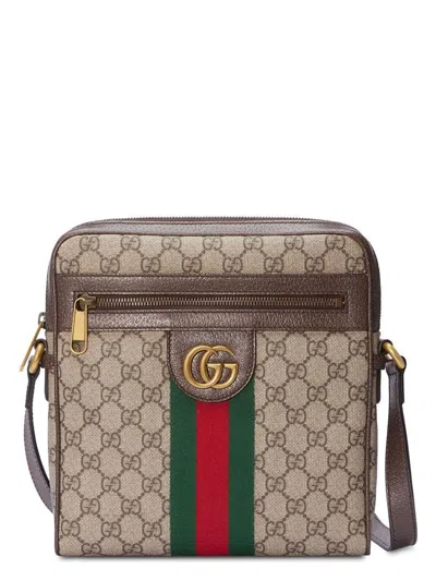 GUCCI MEN'S SMALL OPHIDIA GG SUPREME BAG