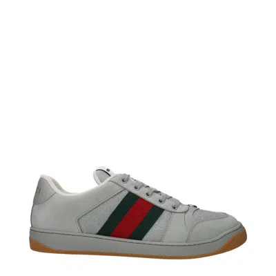 Gucci Sneaker Screener With Gg In Gray