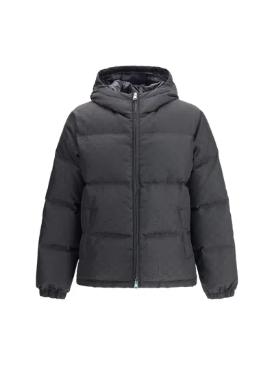 Gucci Men Spw Blouson Gg Heavy Nylon Can In Blue