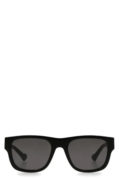 Gucci Men's Squared Sunglasses In Black