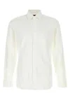 Gucci White Shirt With Pointed Collar And Bee Embroidery In Cotton Stretch Man In White