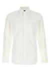 Gucci White Shirt With Pointed Collar And Bee Embroidery In Cotton Stretch Man In White