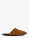 Gucci Men Brown Mule With Horsebit On The Front And All-over Gg Motif In Suede Man In Brown