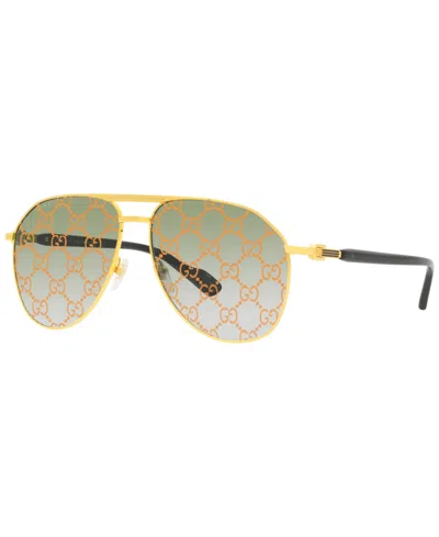 Gucci Men's Sunglasses, Gg1220s In Gold-tone