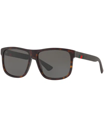 Gucci Men's Sunglasses In Tortoise,grey Polar