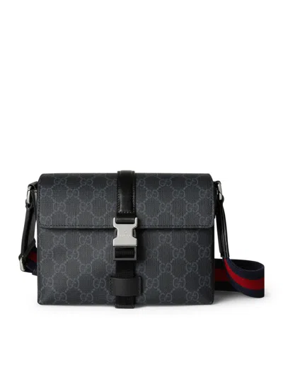 Gucci Black Crossbody Bag With Metallic Buckle