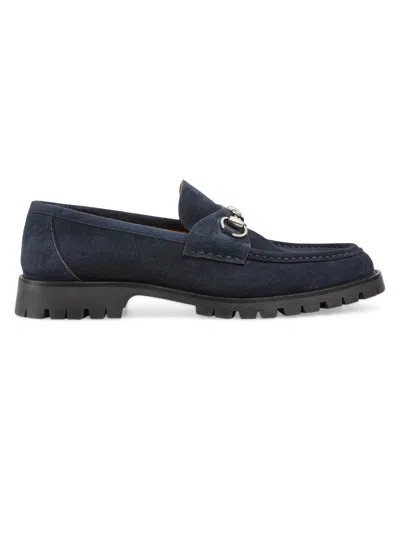 Gucci Men's Loafer With Horsebit In Blue