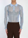 Gucci Mesh Technical Polo Shirt