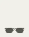 Gucci Eyewear Square-frame Sunglasses In Shiny Transparent Cloudy Grey