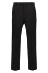 Gucci Logo-patch Tailored Trousers In Black