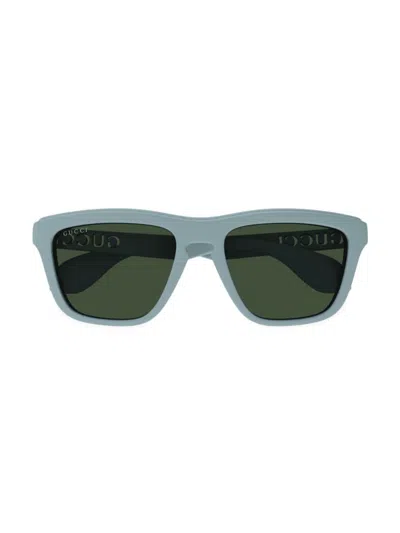 Gucci Men's Twinsburg 55mm Square Sunglasses In Gray