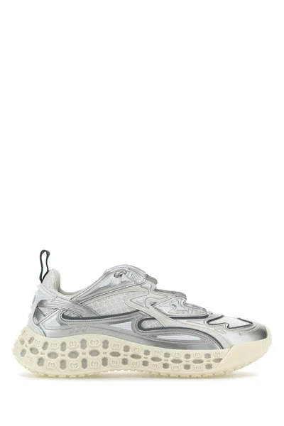 Gucci Men Two-tone Mesh And Rubber Cub3d Sneakers