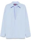 Gucci Men V-neck Shirt In Blue
