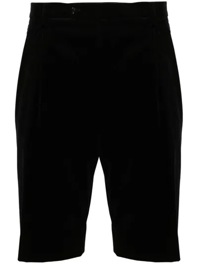 Gucci Men's Velvet Short Trousers In Black