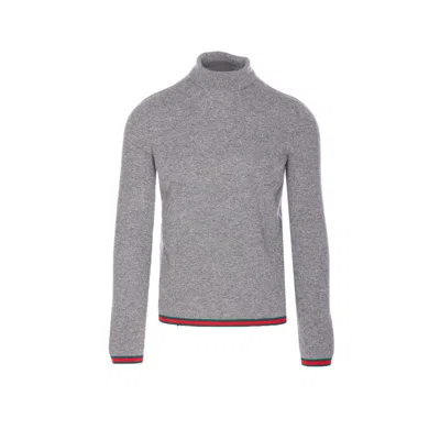 GUCCI GUCCI MEN WEB DETAIL SWEATER