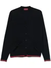Gucci Web Detail Wool Sweater In Black