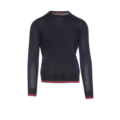 Gucci Men Web Motif Knitted Sweater