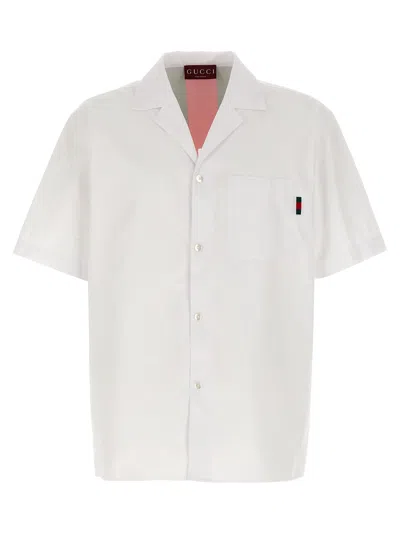 GUCCI GUCCI MEN WEB RIBBON SHIRT